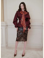 Vintage Wool Blend Trench Coat