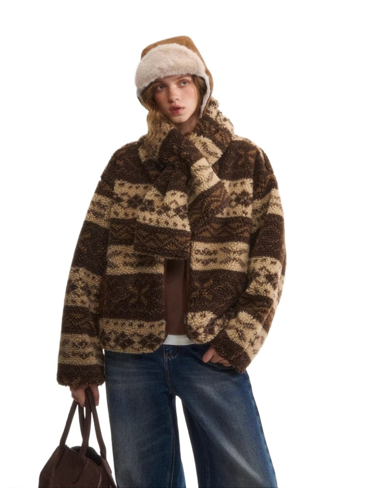 Reversible Fair Isle Fleece Jacket