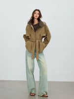 Contrast Panel Utility Jacket