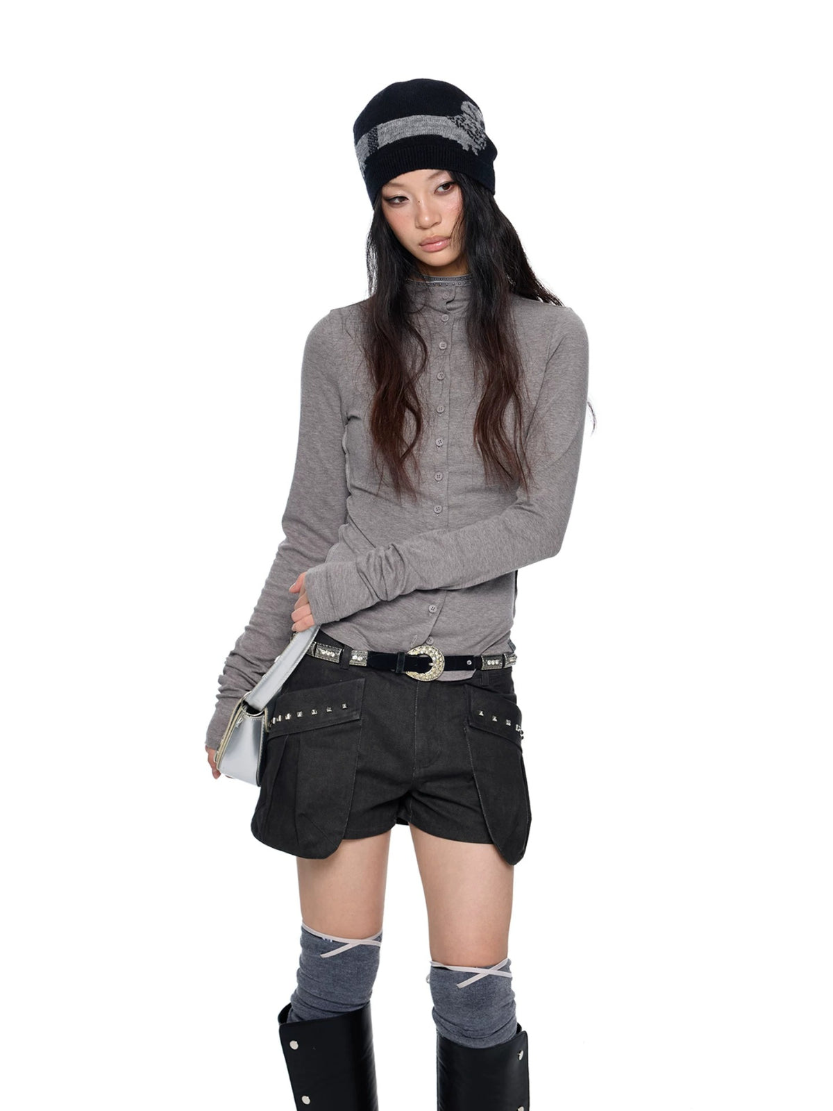 Lightweight Ruched Long Sleeve Top
