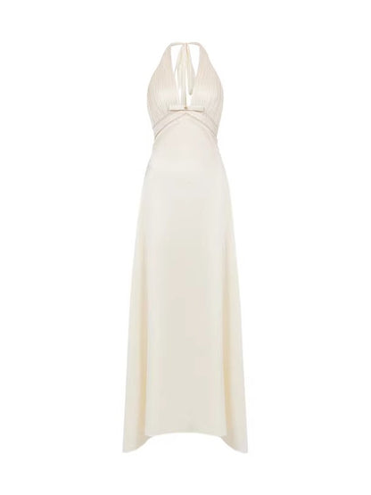 Verdant Halter Maxi Dress