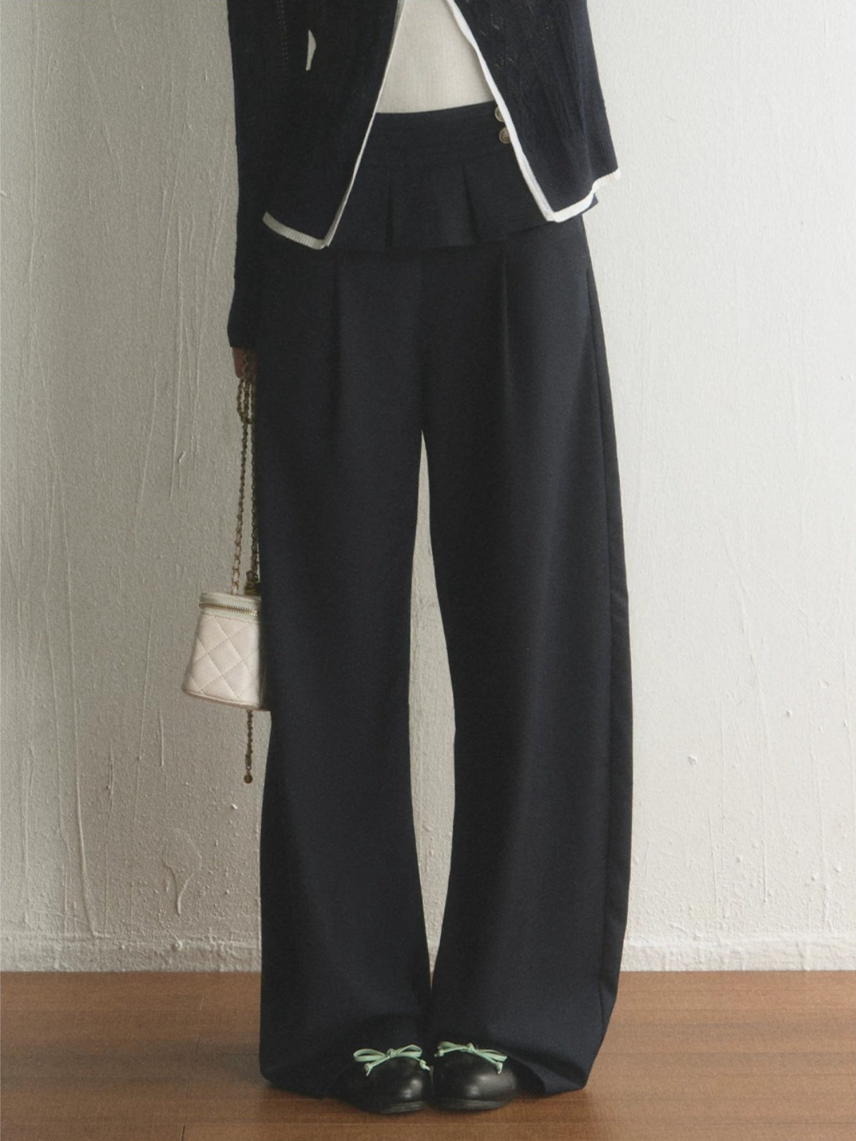 Napoleon Pleated Wide Leg Pants