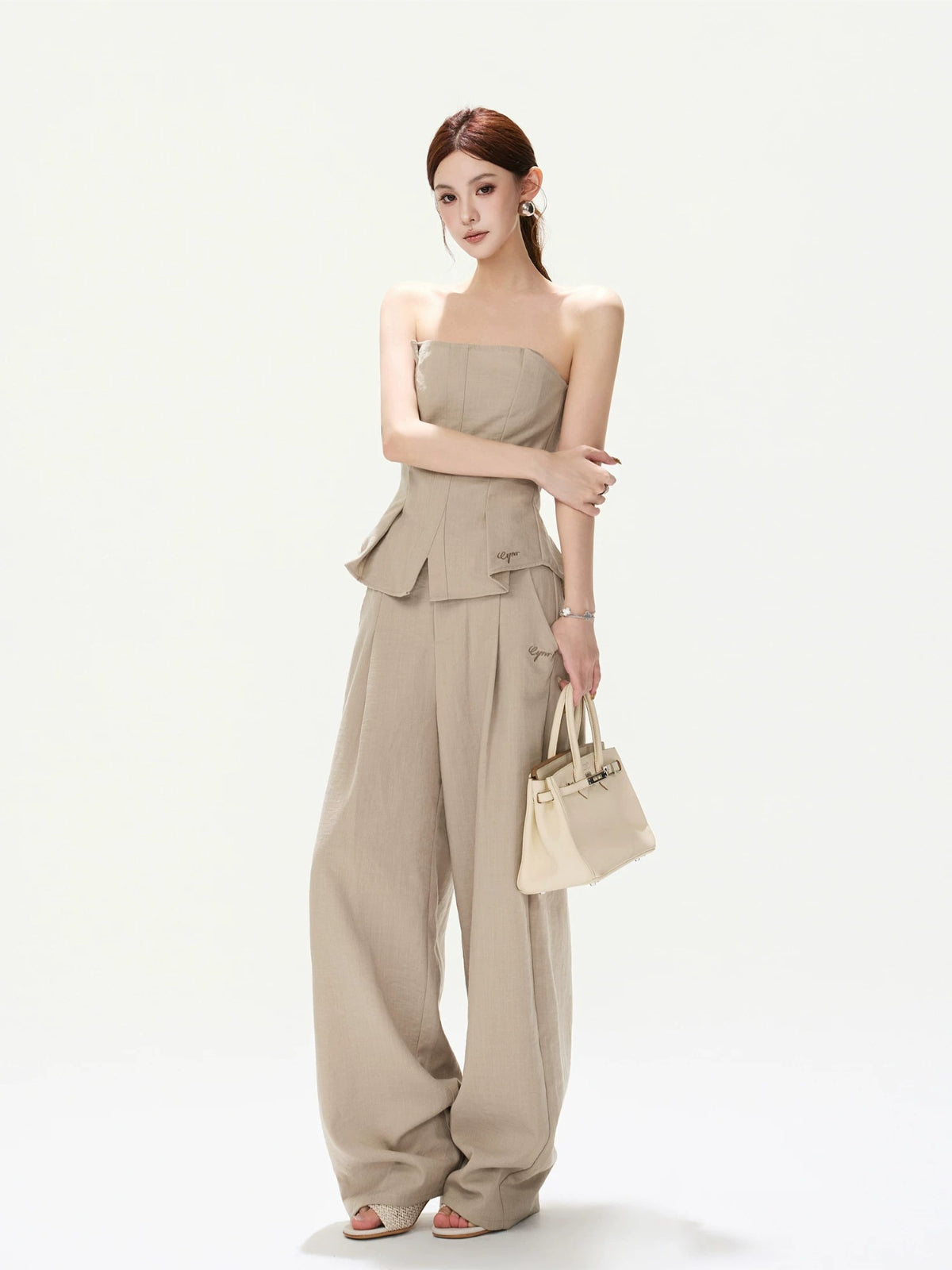 Linen Pleated Set