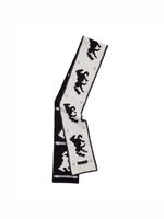 Fair Isle Pony Jacquard Knit Scarf