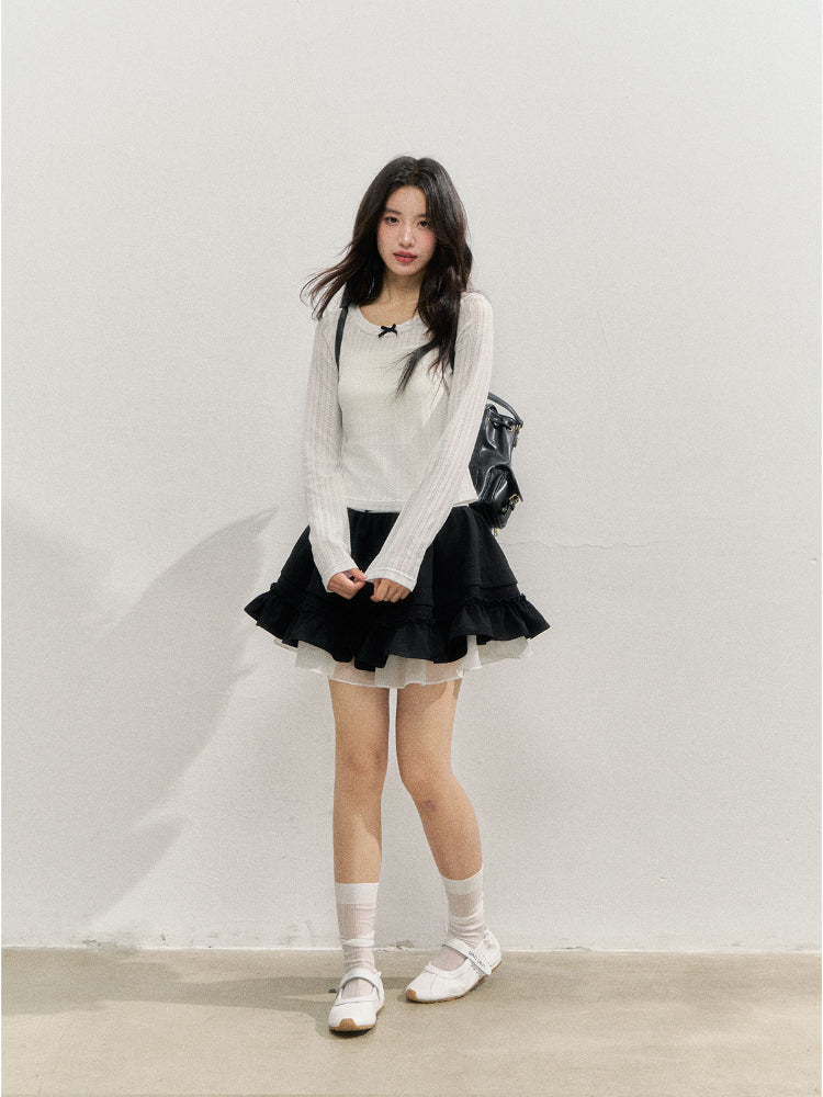 Textured Long-sleeve T-shirt Base Layer
