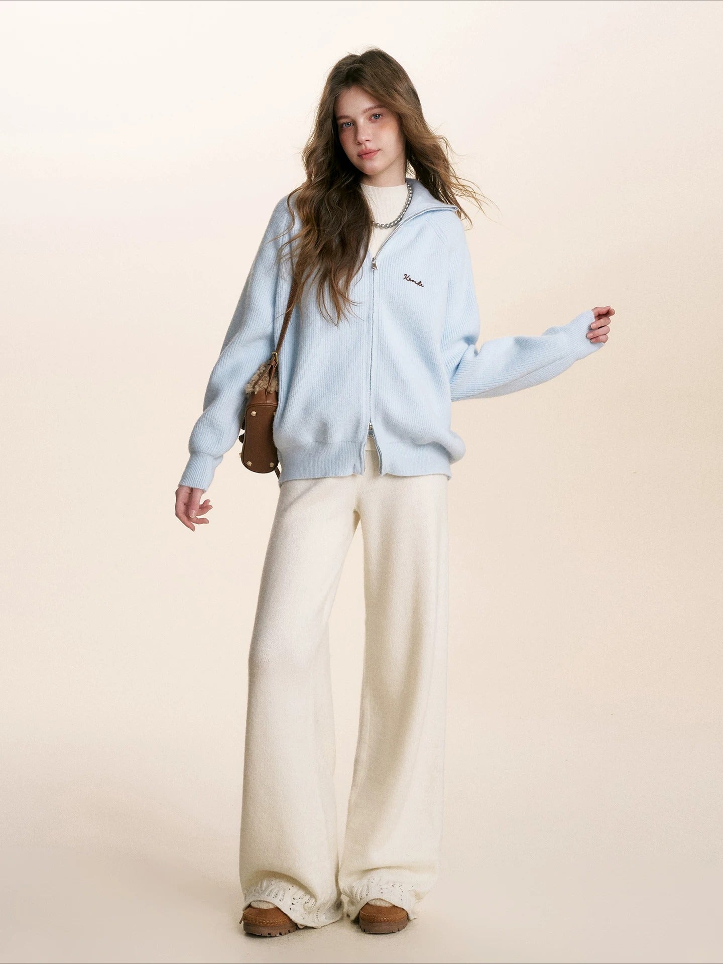 Chain Embroidered Cardigan