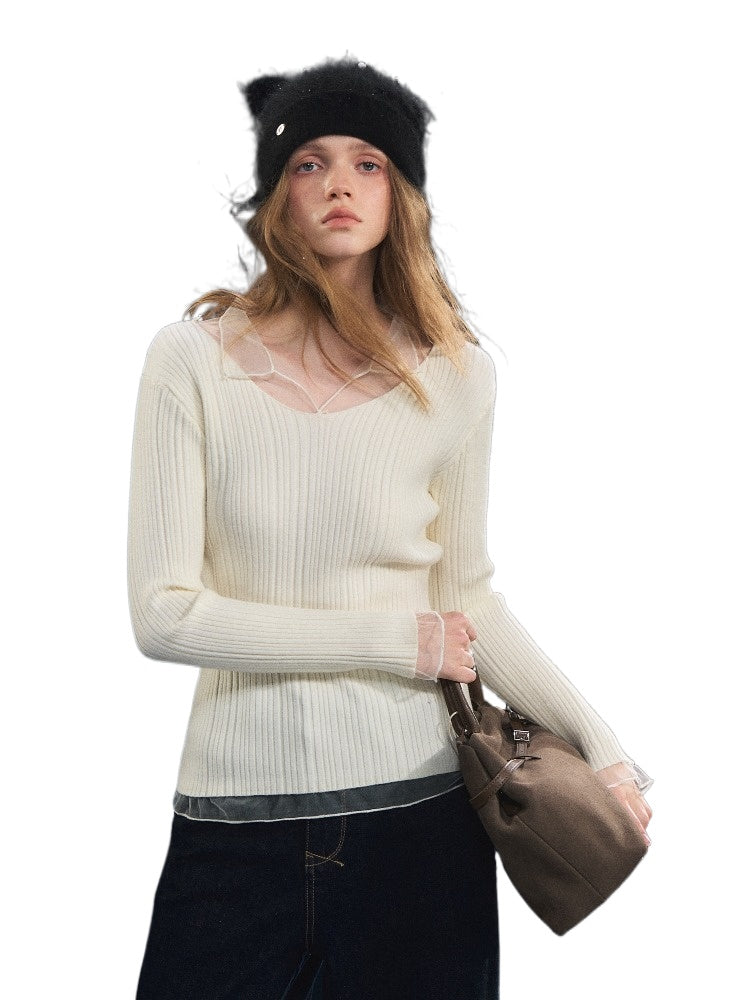 Mesh Spliced High-Stretch Base Layer