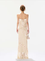 Embroidered Mermaid Maxi Dress