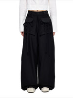 Drawstring Wide Leg Pants