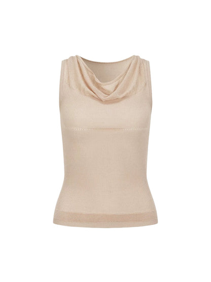 Draped Knit Tank Top