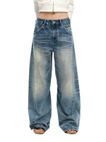 Washed Straight Jeans