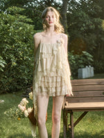 Soft Lace Fairy Tank Top & Skirt Set