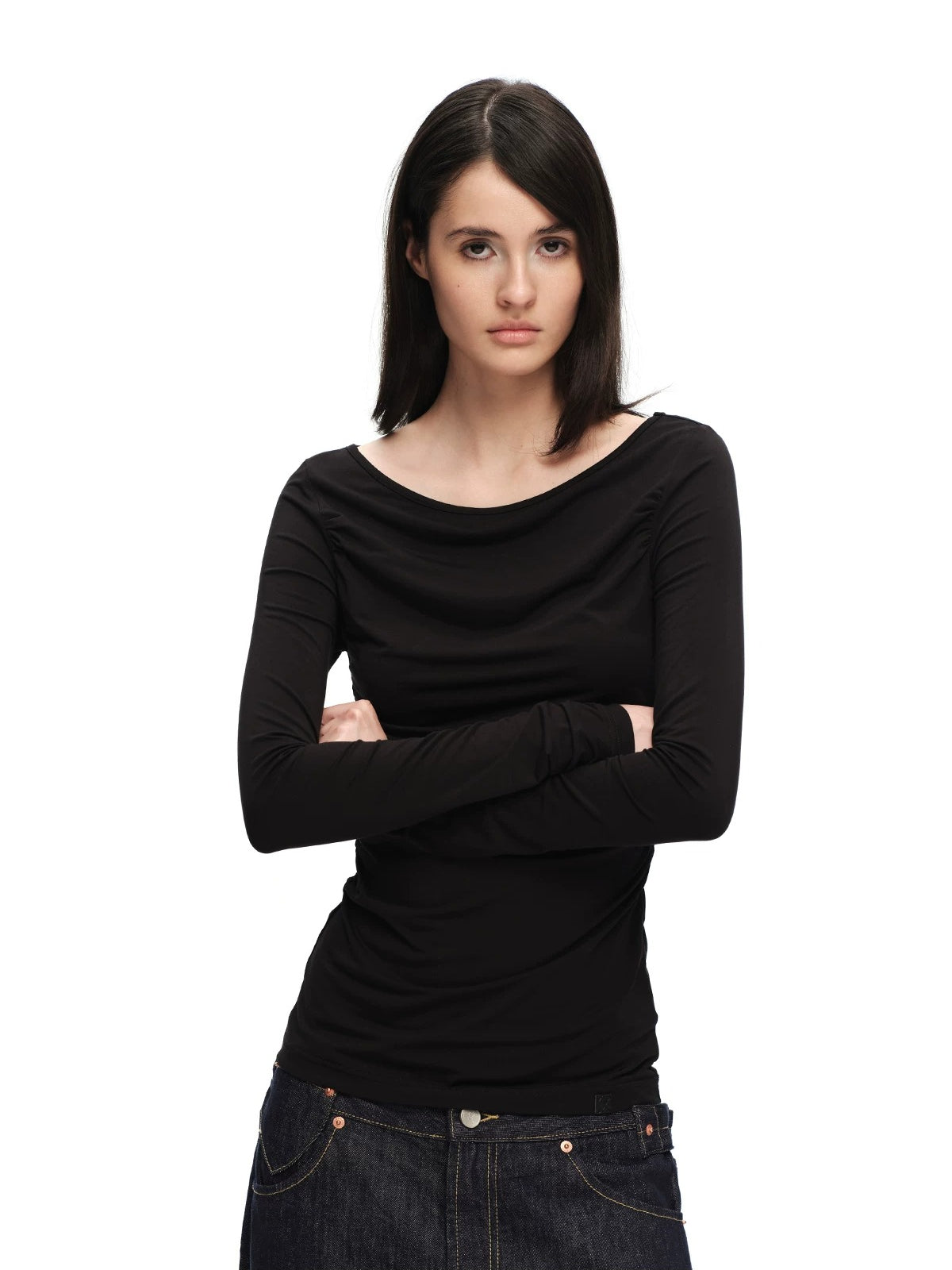 Modal Ruched T-Shirt