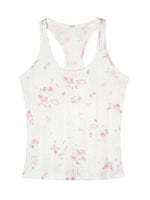 Floral Texture Stretch Tank