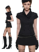 Double Breasted Cropped Jacket