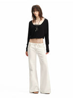 Two-Way V Neck Top