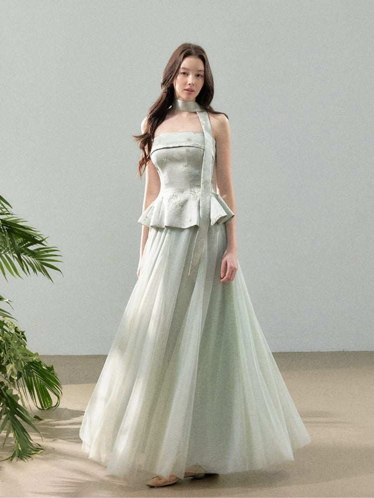 Jacquard Tulle Two Piece Set