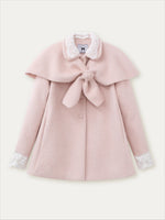 Two-Piece Cape Wool Coat