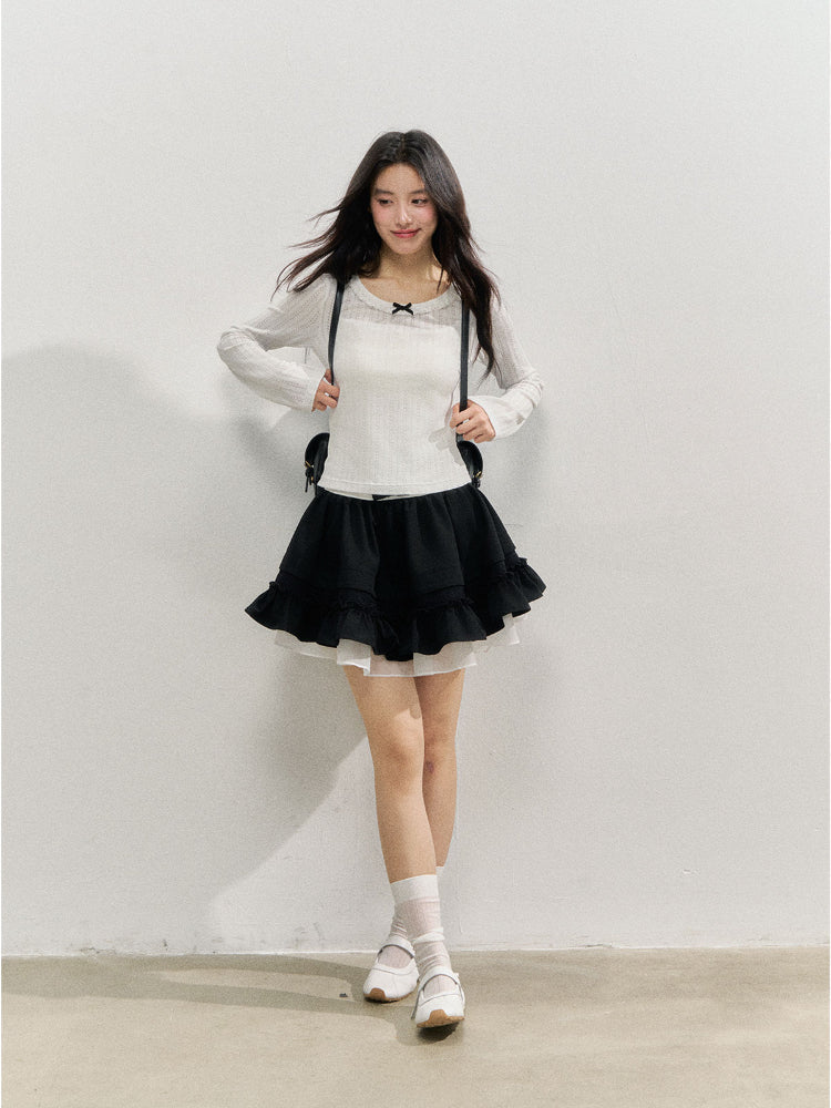Textured Long-sleeve T-shirt Base Layer