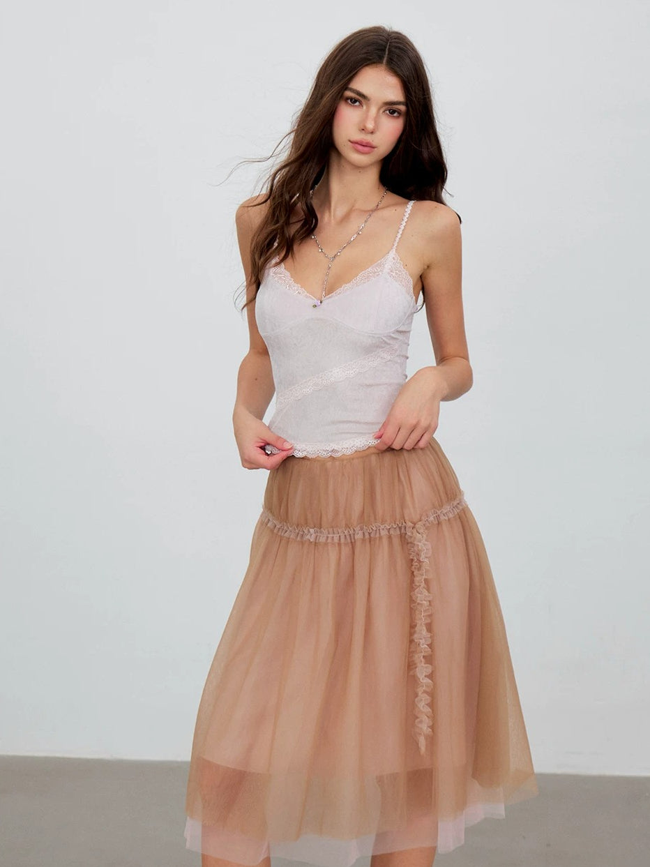 Lace Velvet Cami