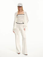 Knit Cardigan Three Piece Set