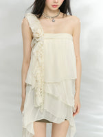 Ruffle Rose Mini Dress