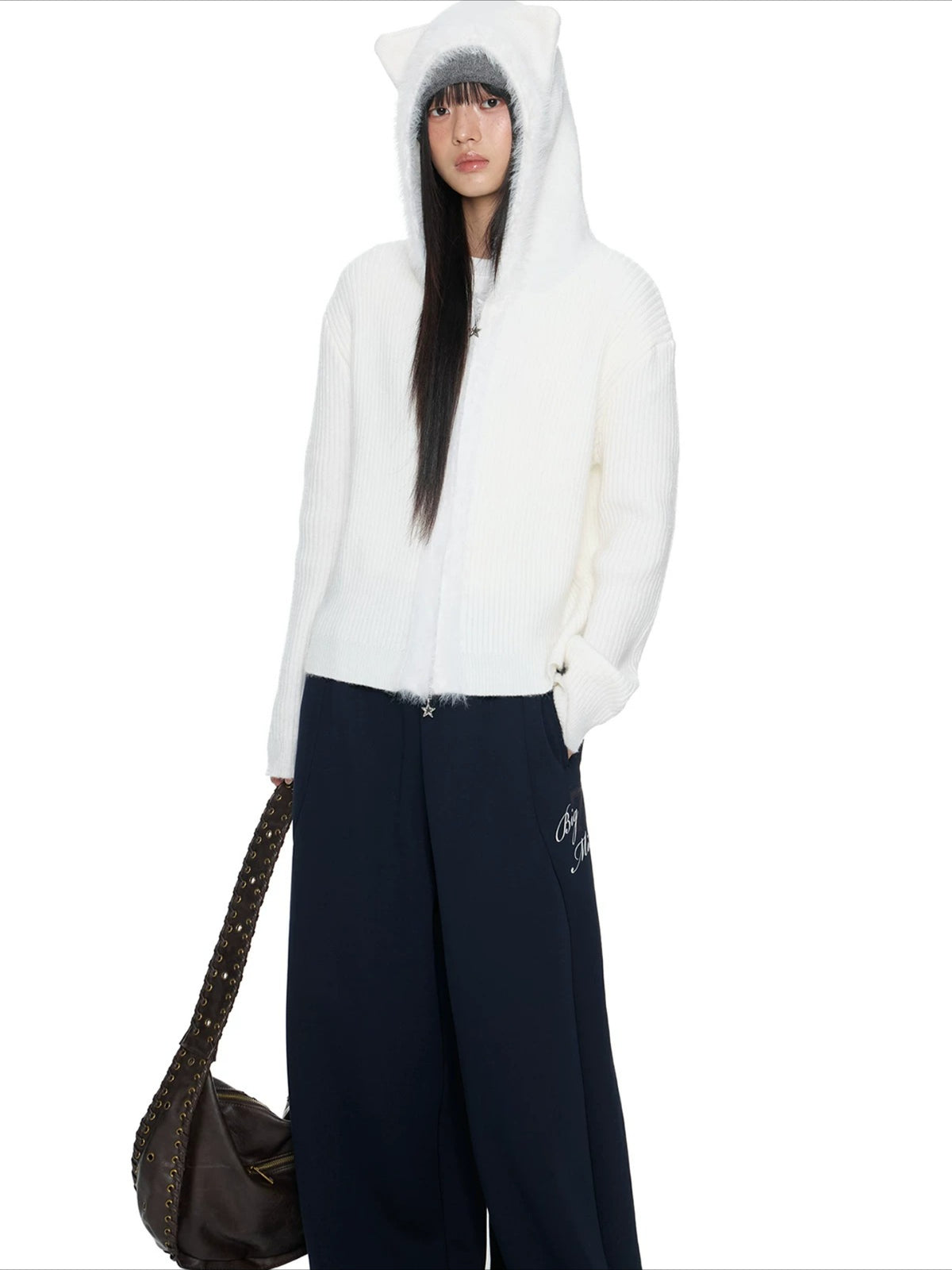 Bear Ear Knit Cardigan