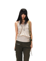 V-Neck Halter Knit Tank Top