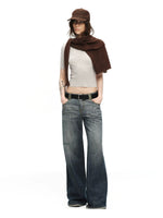 Scarf Sleeve Knit Top