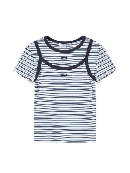 Stripe Tee &amp; Cami Set