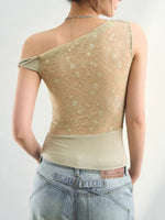 Asymmetric Lace Top