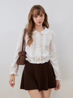 Collar Puff Sleeve Shirt