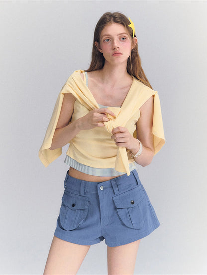 Striped Knit Twinset