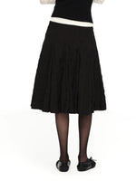 Crinkled A-Line Skirt