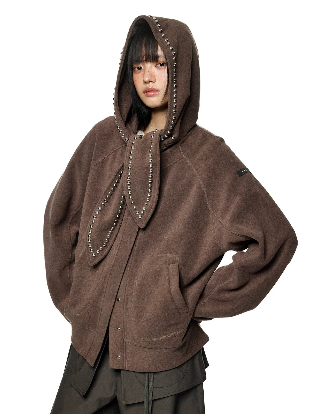 Rabbit Ear Rivet Hoodie