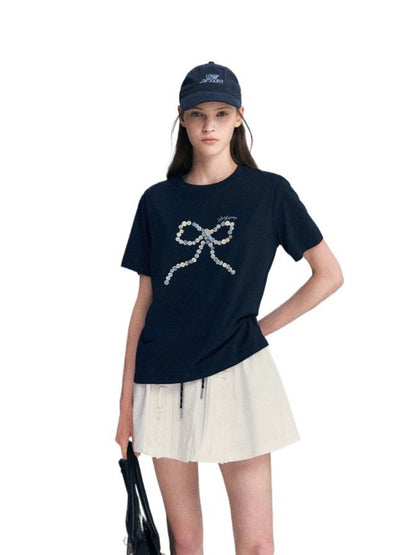 Bow Embroidery T-shirt