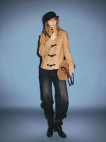 Bow Embroidered Straight Jeans