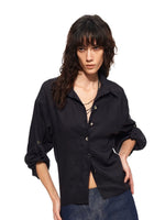 Roll Sleeve Waist Shirt