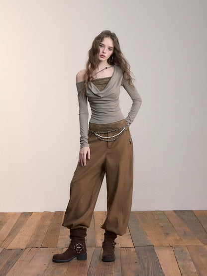 Wide-Leg Relaxed Pants