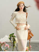 Beige Knitted Lightweight Cardigan