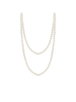 Long Pearl Chain Necklace