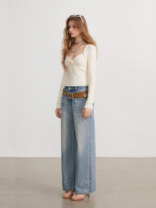 Twist Square-Neck Top