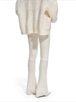 Polar Ribbed Wool Knit Pants