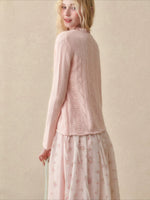 Ribbon Knit Cardigan