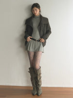 High Neck Sleeveless Knit Dress