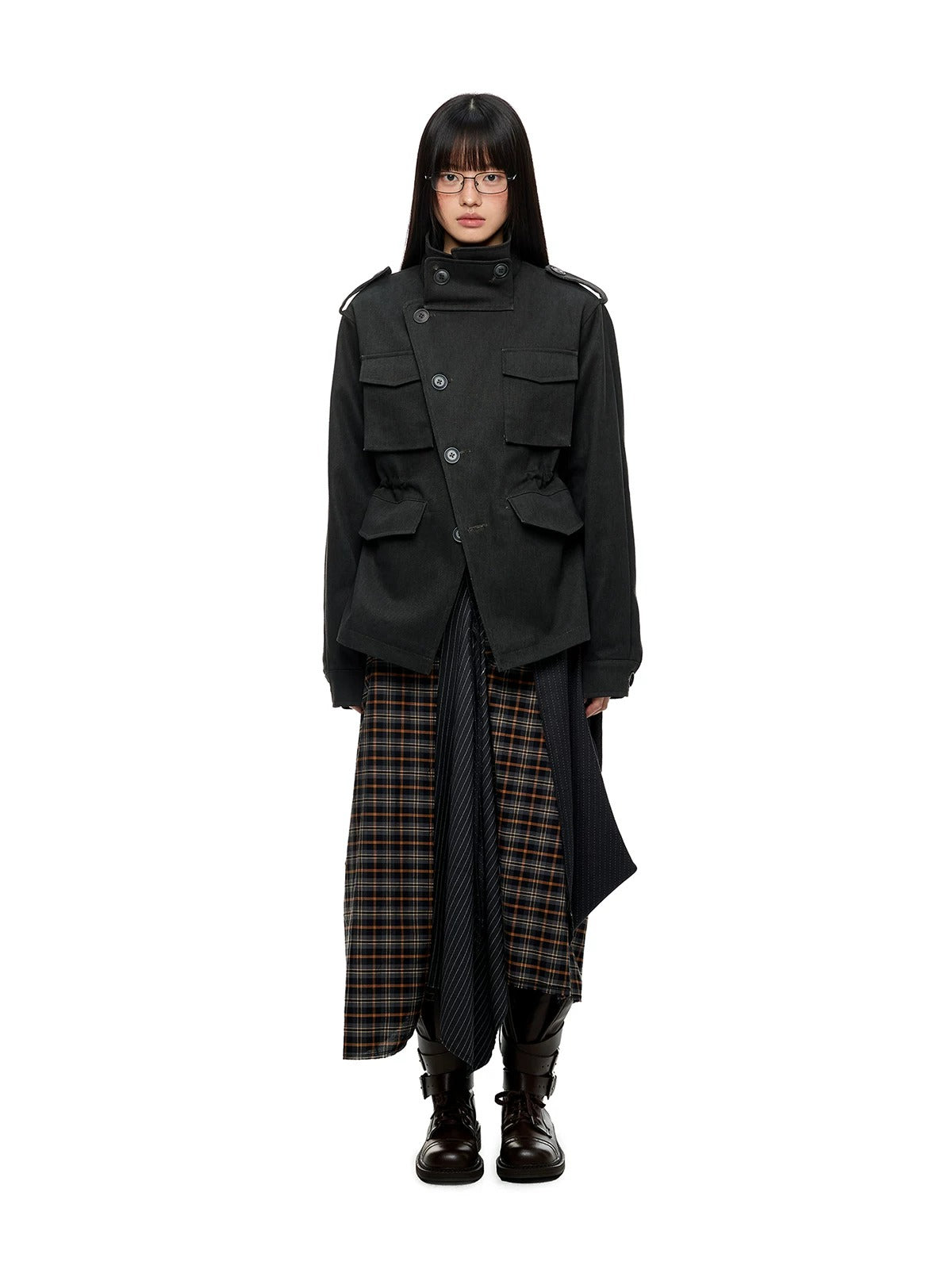 Vintage Utility Stand Collar Jacket