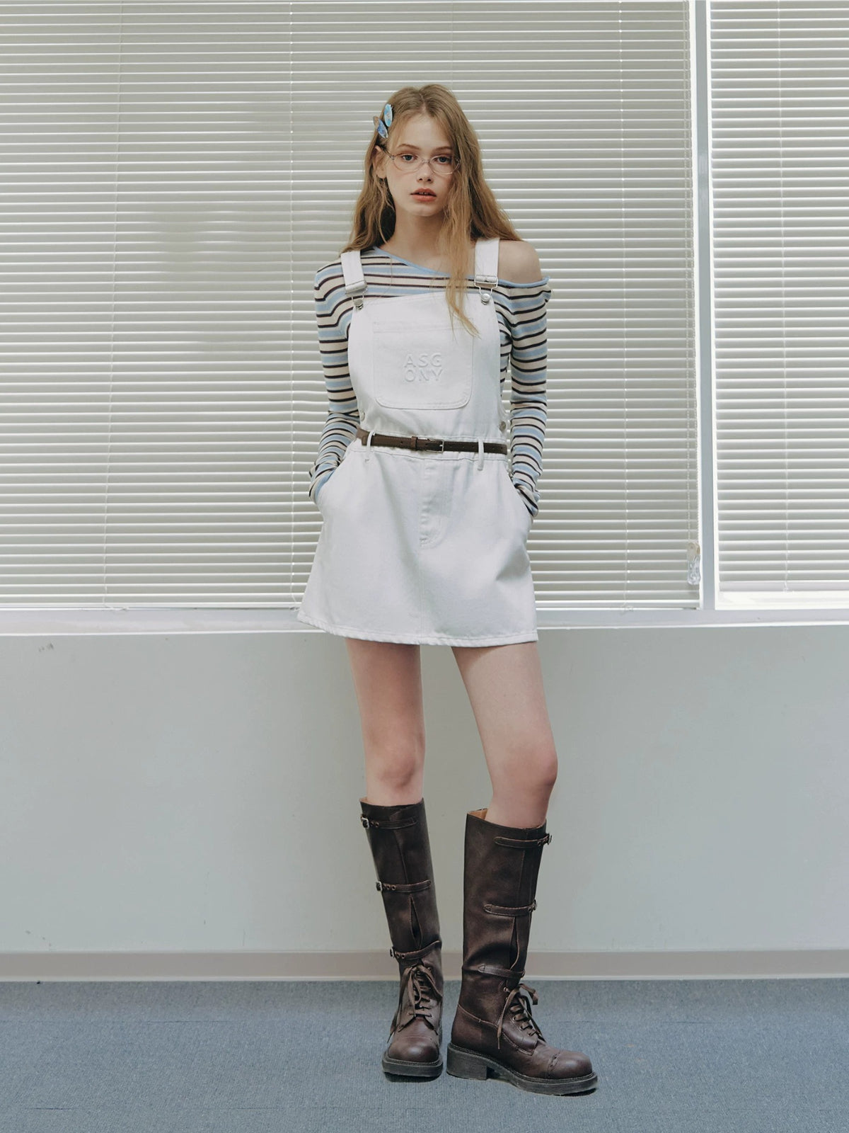 Denim Overall Skirt
