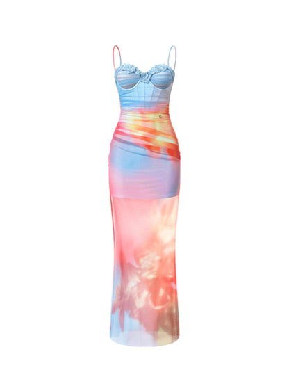 Fake Two Fishbone Slim Fit Dress