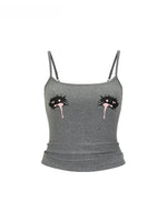 Fun Big Eye Tear Drop Tank Top