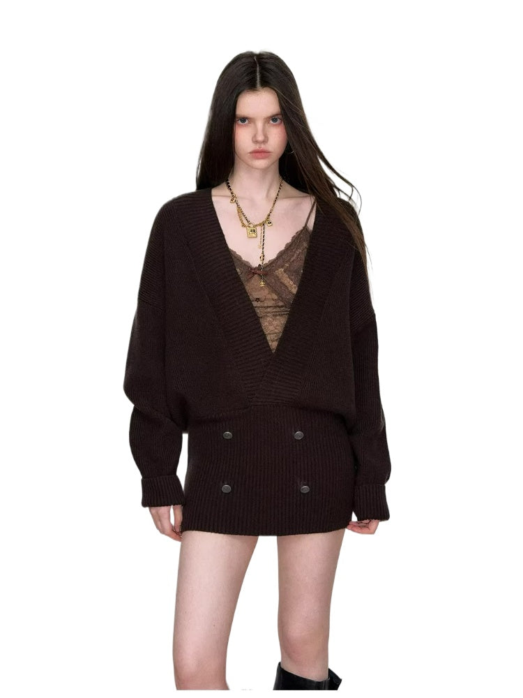 Heavy Knit Sweater Dress